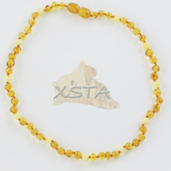 Amber teething necklace for babies or kids